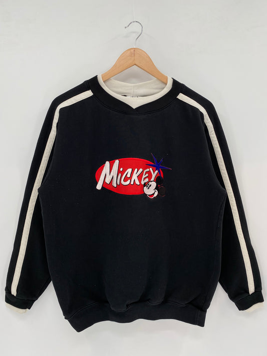 90’s DISNEY MICKEY Made in USA Size L Vintage Sweat-shirt / k1828