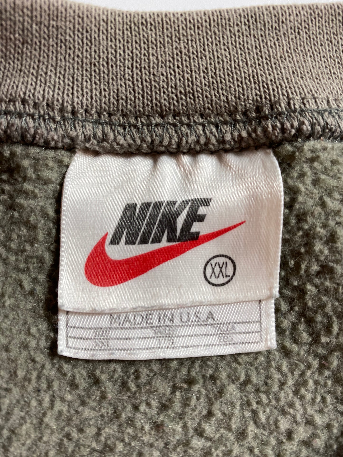 90’s NIKE Mini Swoosh Made in USA Size XXL Vintage Sweat-shirt / 7993