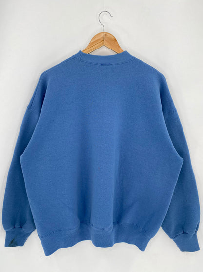 90’s GUESS Made in USA Size Approx. L~XL Vintage Sweat-shirt / 7717