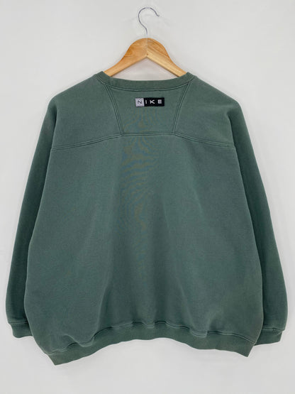 90’s NIKE Ladies Size XL(16~18) Vintage Sweat-Shirt   / 5835