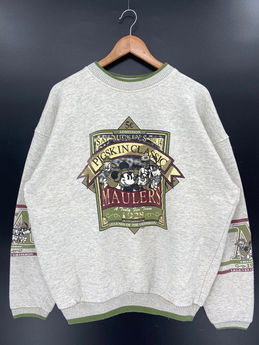 00' DISNEY MICKEY Size No tag (Approx.XL) Vintage Sweat-shirt / A4733