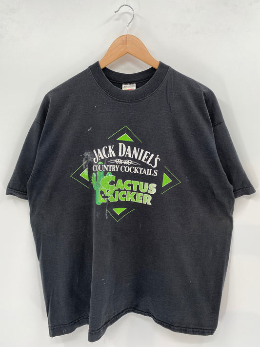 90’s JACK DANIEL'S CACTUS KICKER Made in USA Size XL Vintage T-Shirts / K2603