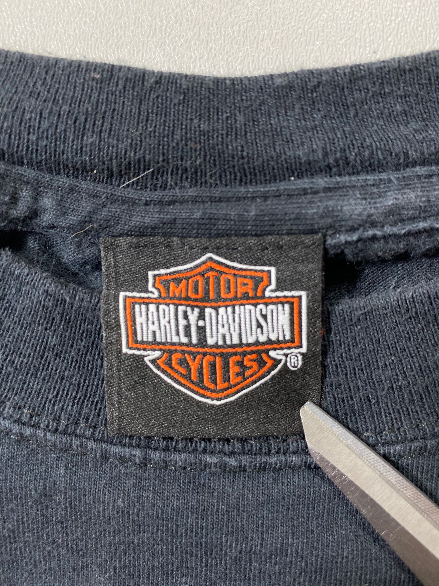 00' HARLEY DAVIDSON Size Approx. Ladies M Vintage Long Sleeve T-Shirt / 6818