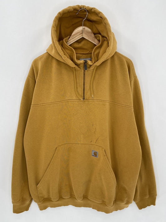 Vintage CARHARTT Half-Zip Size XL Half-zip  Hoodie Sweat Shirts / K5070