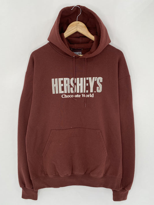 Vintage HERSHEY’S Size Approx. XL Hoodie Sweat-Shirt / k4636