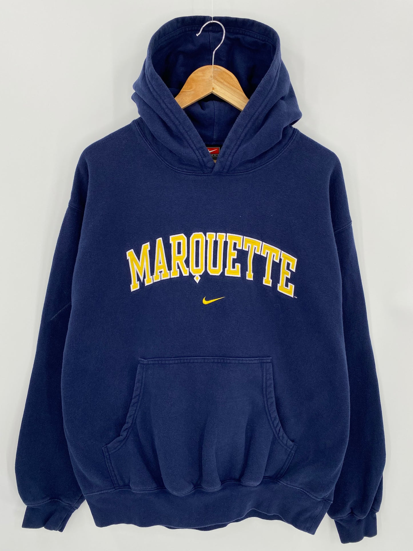90’s NIKE MARQUETTE Size L Vintage Hoodie Sweat-shirt / 6629