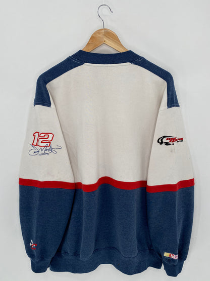 90's NASCAR PENSKE KRANEFUSS Size Approx. XXL Vintage Racing Sweat-shirt  / 6032