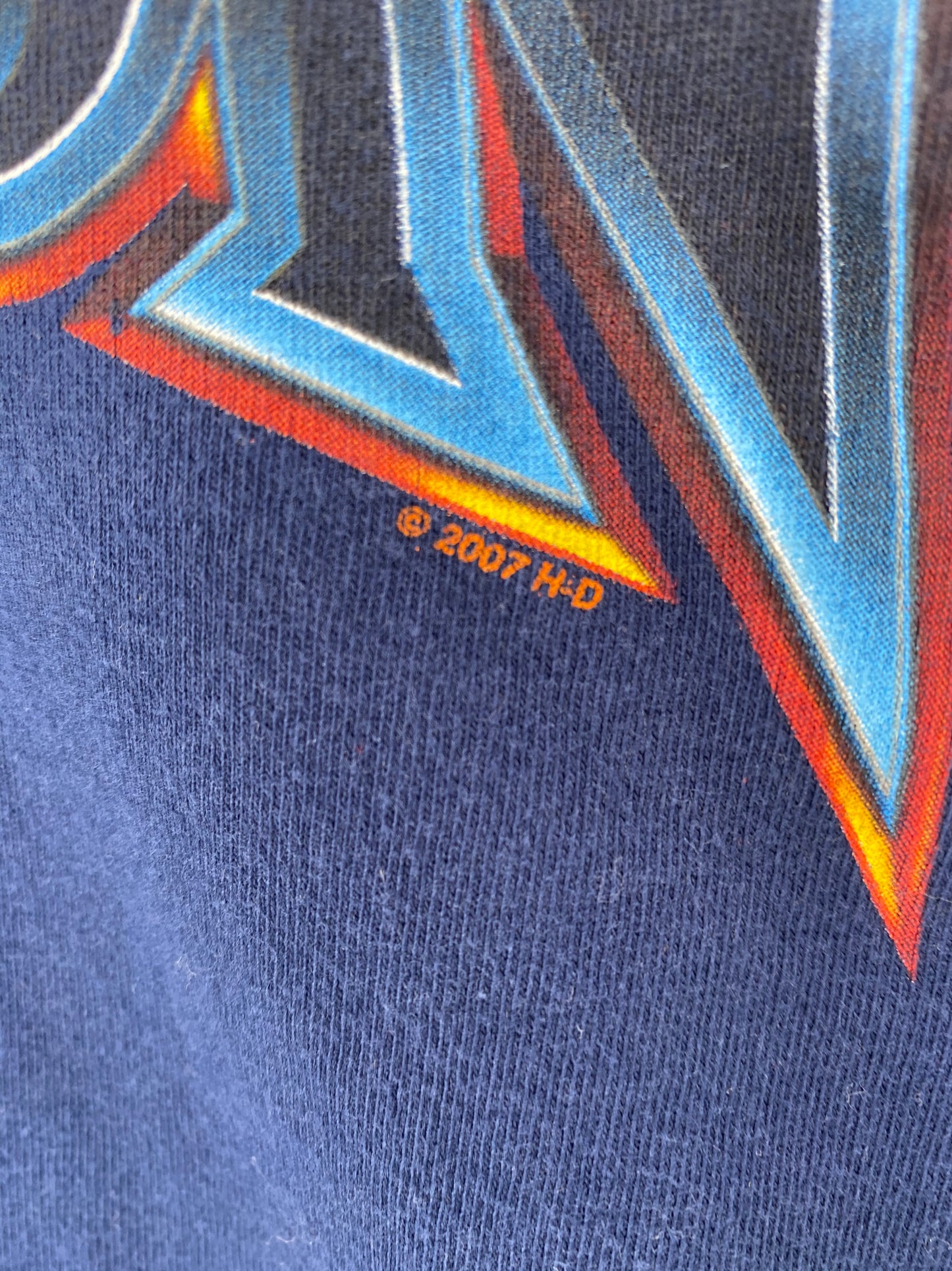 2007 Harley Davidson Size XXL Vintage T-Shirt / 7956