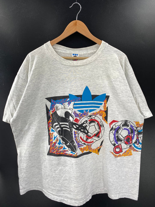 90’s ADIDAS SOCCER Made in USA Size XL Vintage T-Shirts / A6220