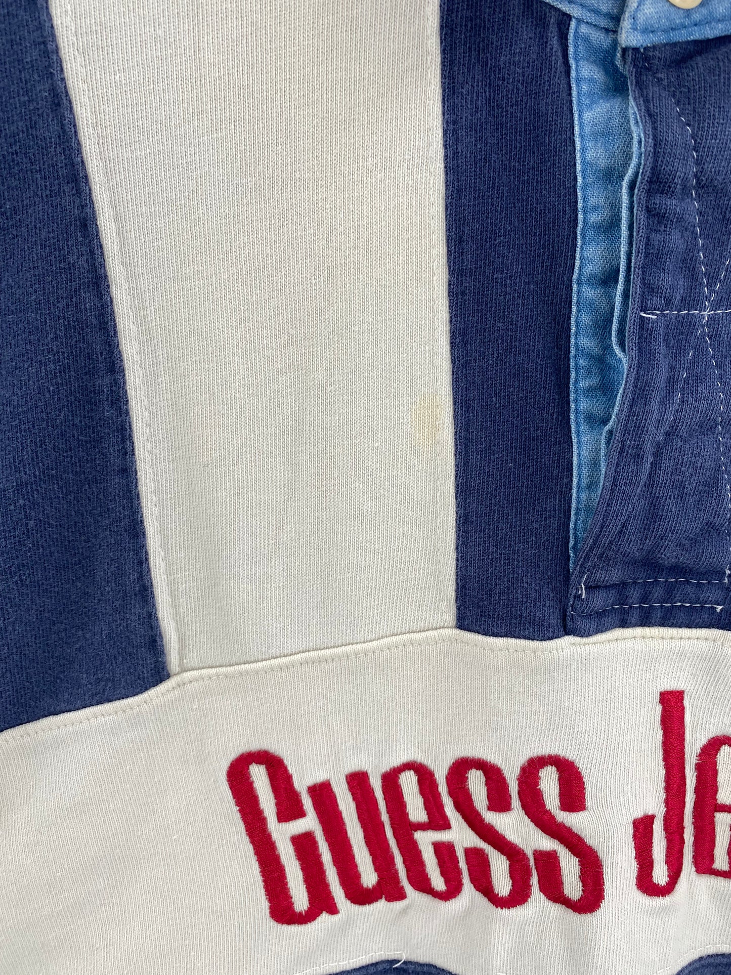 Vintage GUESS JEANS Size S-M Vintage Rugby-Shirt / K3996