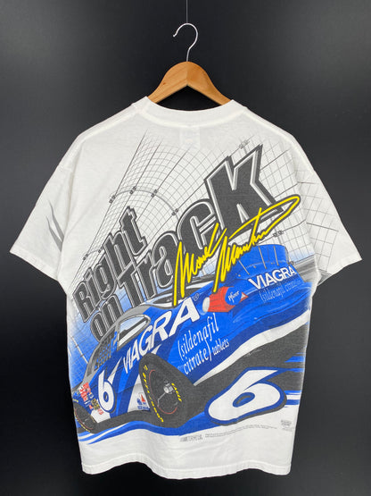 Vintage NASCAR MARTIN Size L Racing T-Shirt / K249