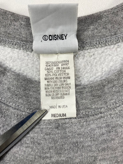 00' DISNEY Eeyore Made in USA Size M Vintage Sweat-shirt / 6216