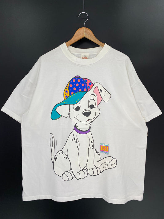 90’s DISNEY 101 DALMATIANS Made in USA Size XXXL Vintage T-shirt  / K8750