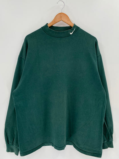 90's NIKE Made in USA Size XL Vintage Long Sleeve T-Shirt / k1562