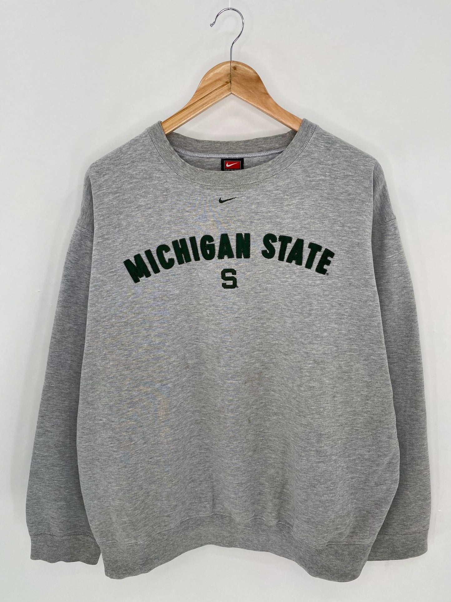 90s’ NIKE MICHIGAN STATE Size XL Vintage Sweat-shirt  / 6814