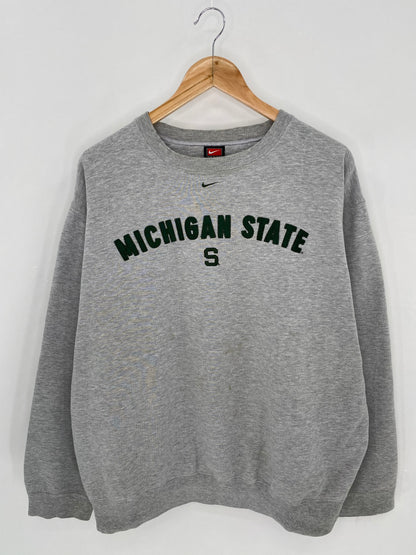 90s’ NIKE MICHIGAN STATE Size XL Vintage Sweat-shirt  / 6814