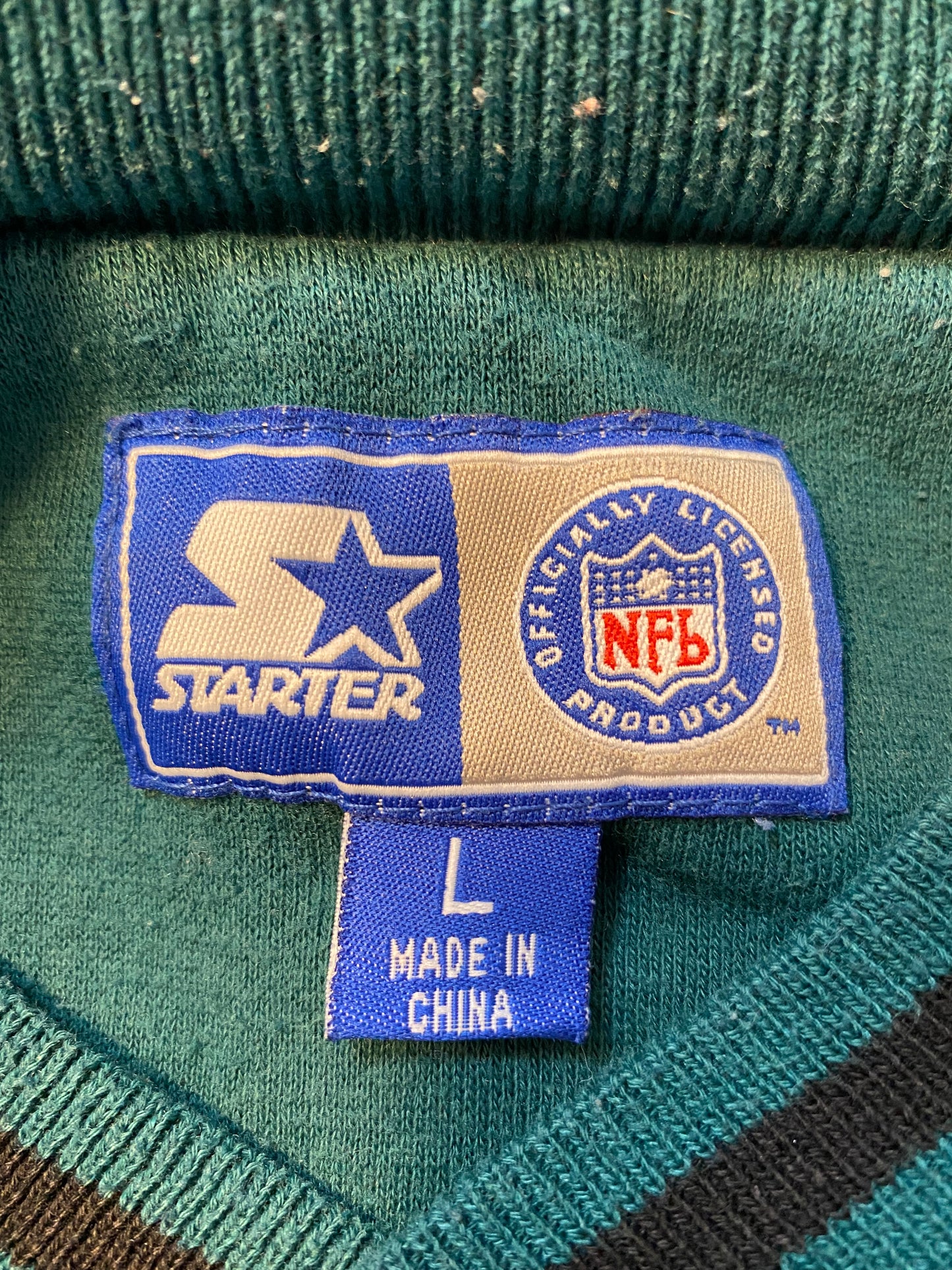 90’s STARTER PHILADELPHIA EAGLES Size L NFL Sweat shirt / K3090
