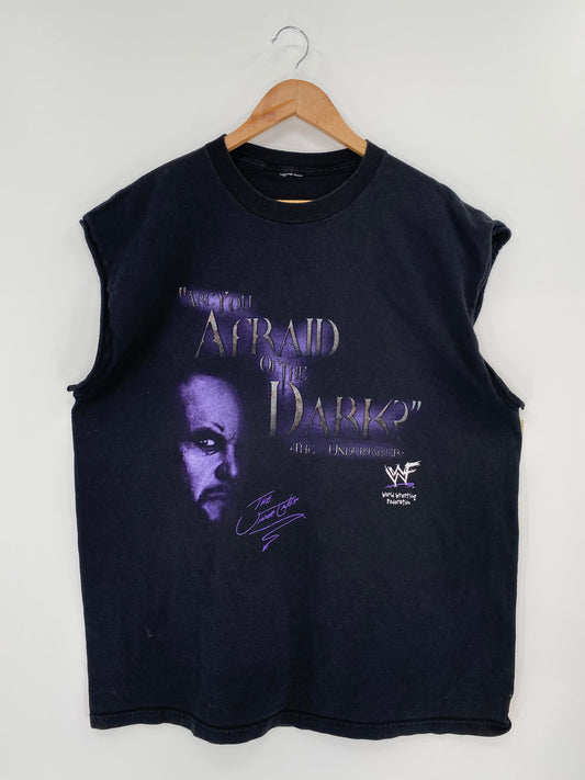 Vintage THE UNDERTAKER S(No tag) Approx. Size XXL WWF Tank-Top/ K6830