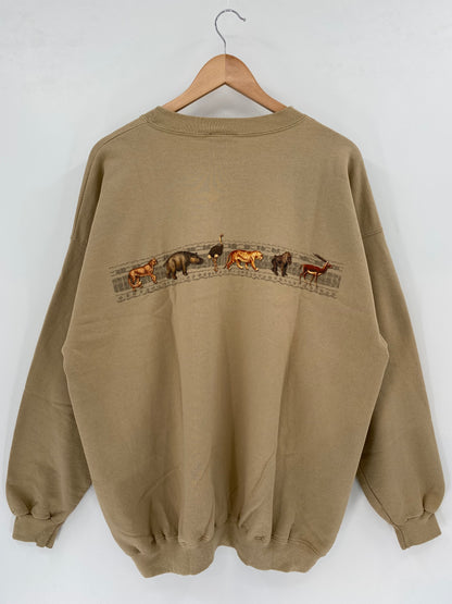 00' DISNEY ANIMAL KINGDOM Made in USA Size XL Vintage Sweat-shirt / K3339