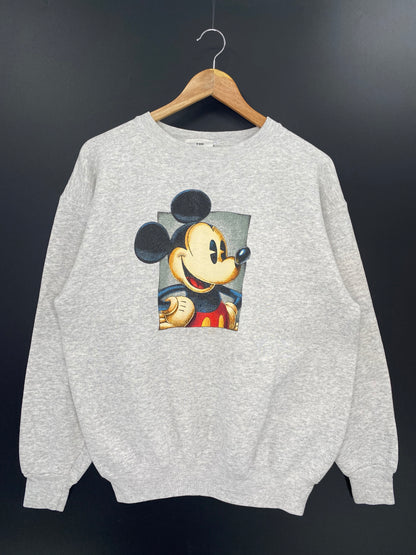 00’ DISNEY MICKEY Made in USA Size L Vintage Sweat-shirt / 8439