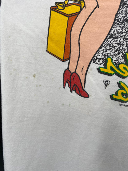 1994 BETTY BOOP ROUTE66 Size L Vintage T-Shirt / K1606