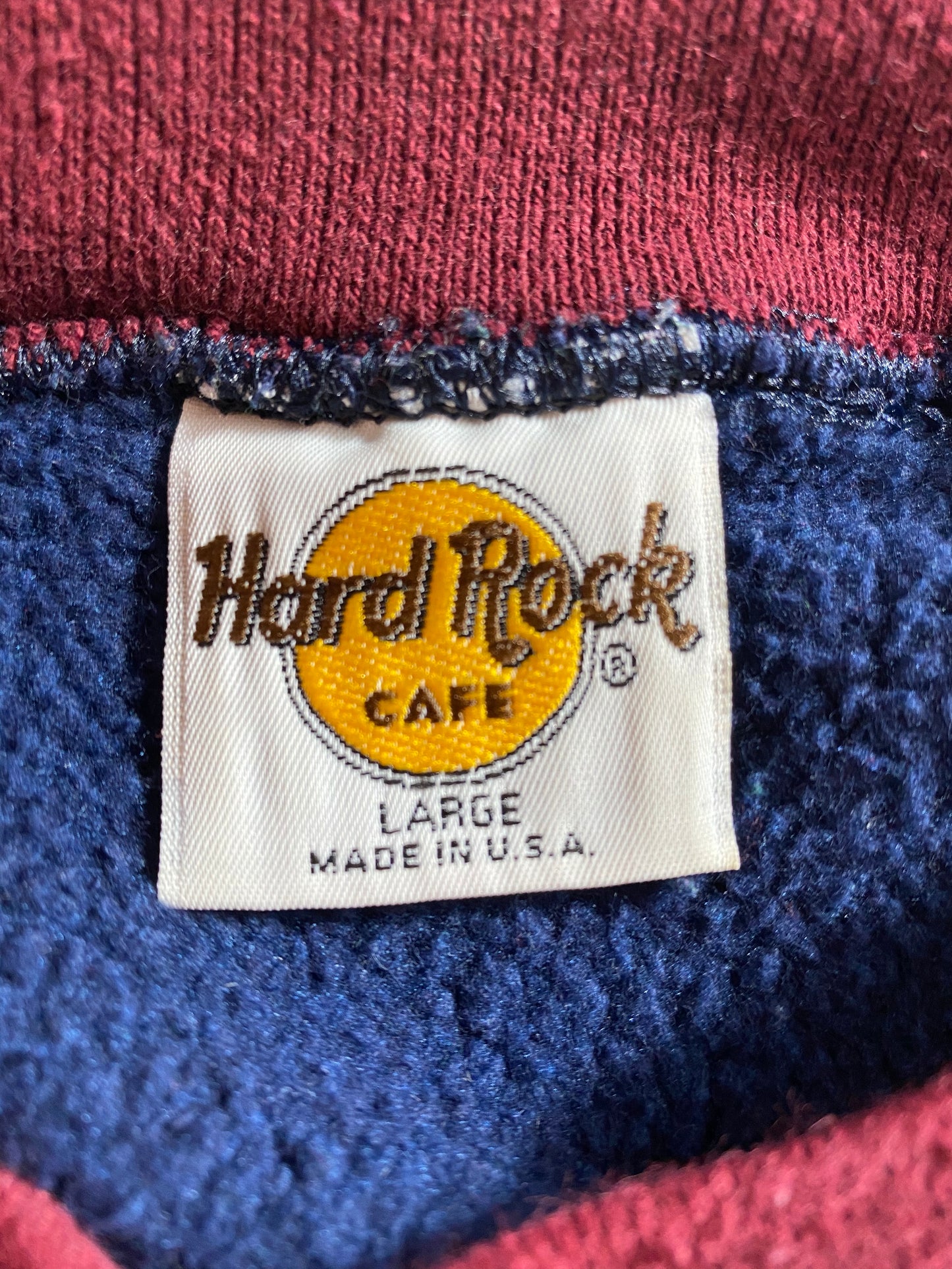 90's Hard Rock Cafe Made in USA Size L Vintage Sweat-Shirt / 7962