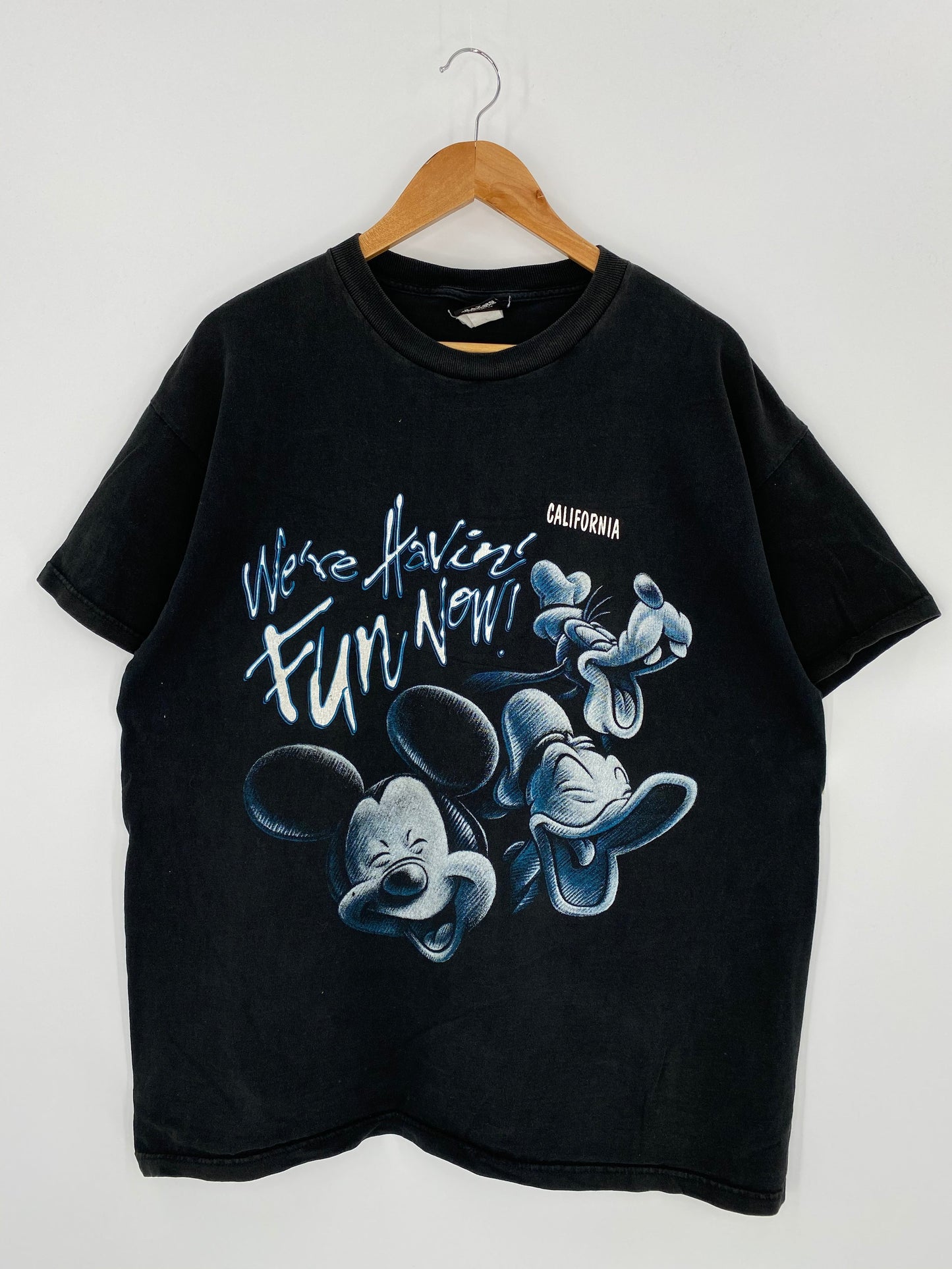 90’s DISNEY MICKEY Size Approx. XL Vintage T-shirt / E6516T