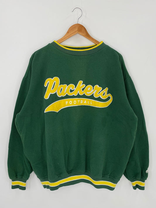 90's STARTER GREEN BAY PACKERS Size XL Vintage NFL Sweat-Shirt / A2053