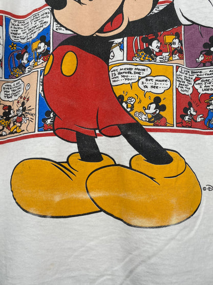 80’s DISNEY MICKEY Made in USA Size XL Vintage T-Shirt / A3142