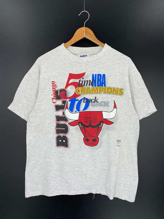 90’s CHICAGO BULLS Size L Vintage T-shirt /  9070