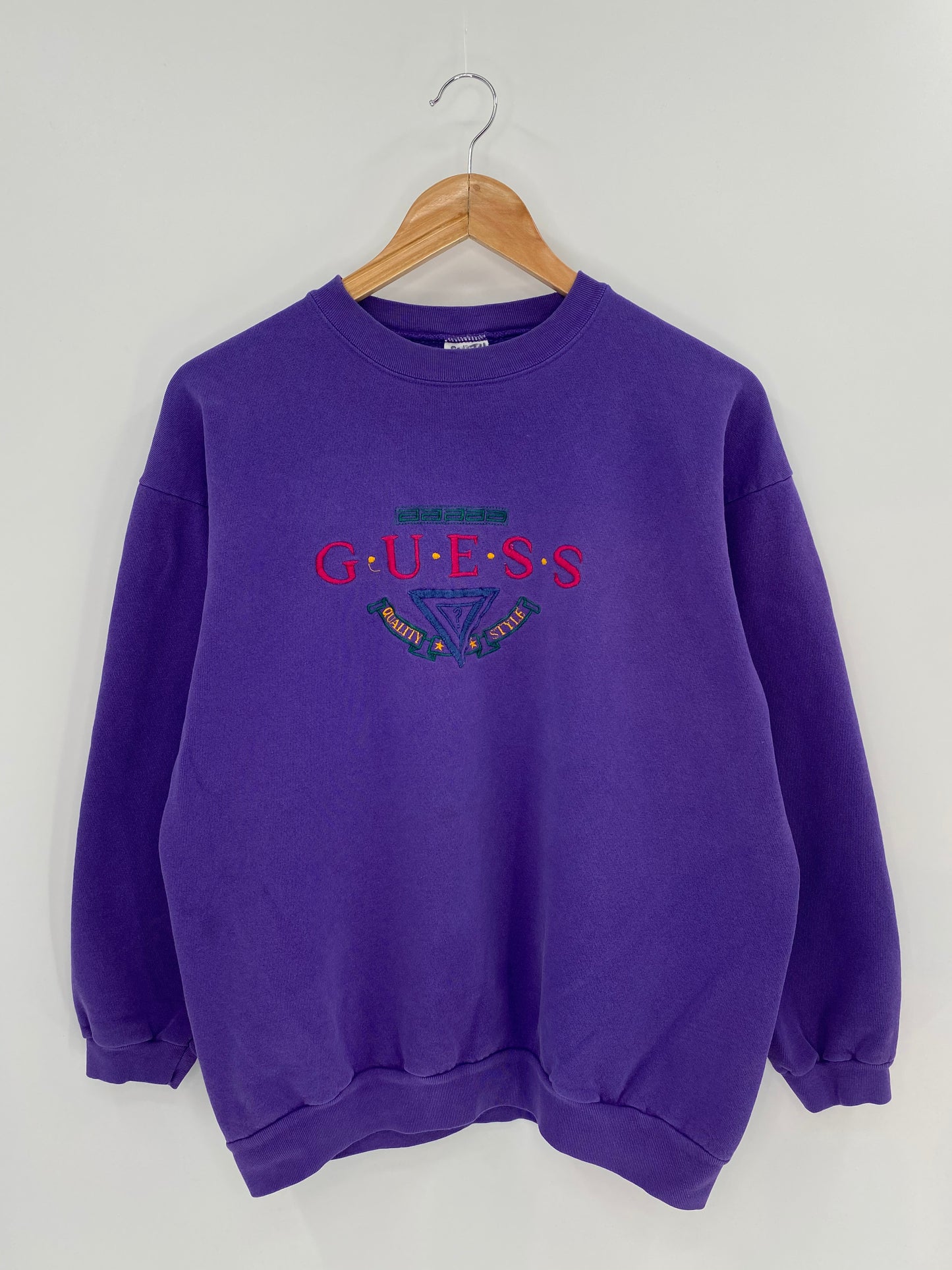 90’s GUESS Made in USA Size One Size (Approx. L) Vintage Sweat-shirt / 7888