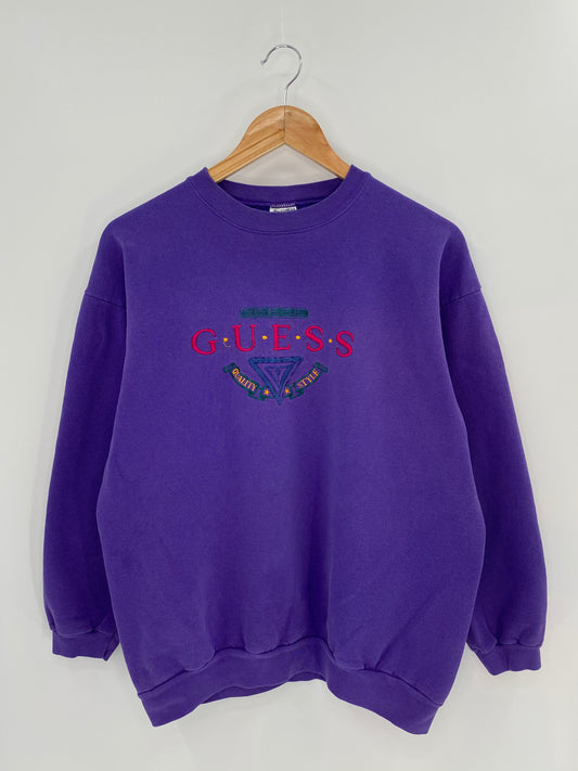 90’s GUESS Made in USA Size One Size (Approx. L) Vintage Sweat-shirt / 7888
