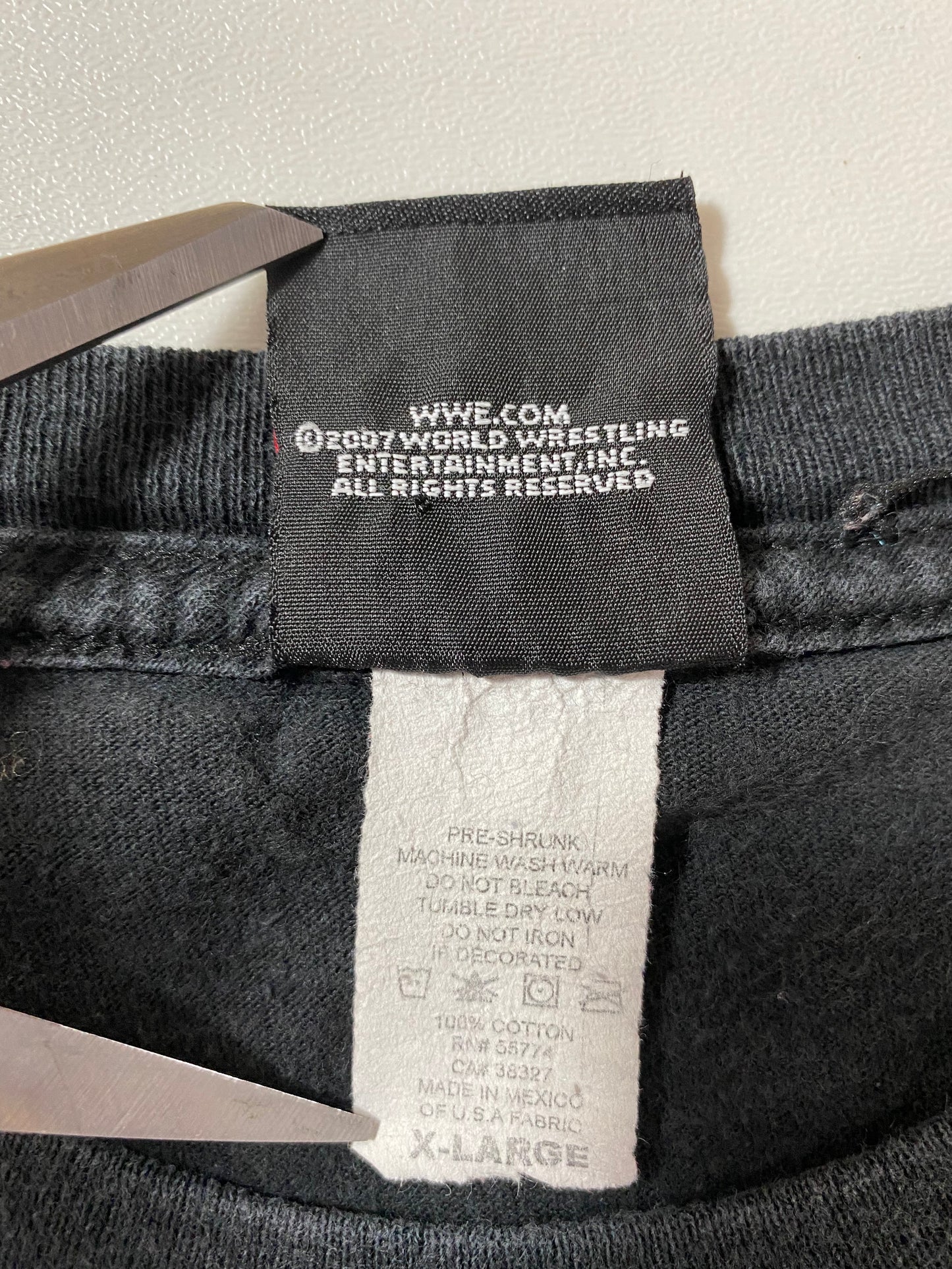 2007 JOHN CENA Size XL Vintage WWF T-Shirt / K25