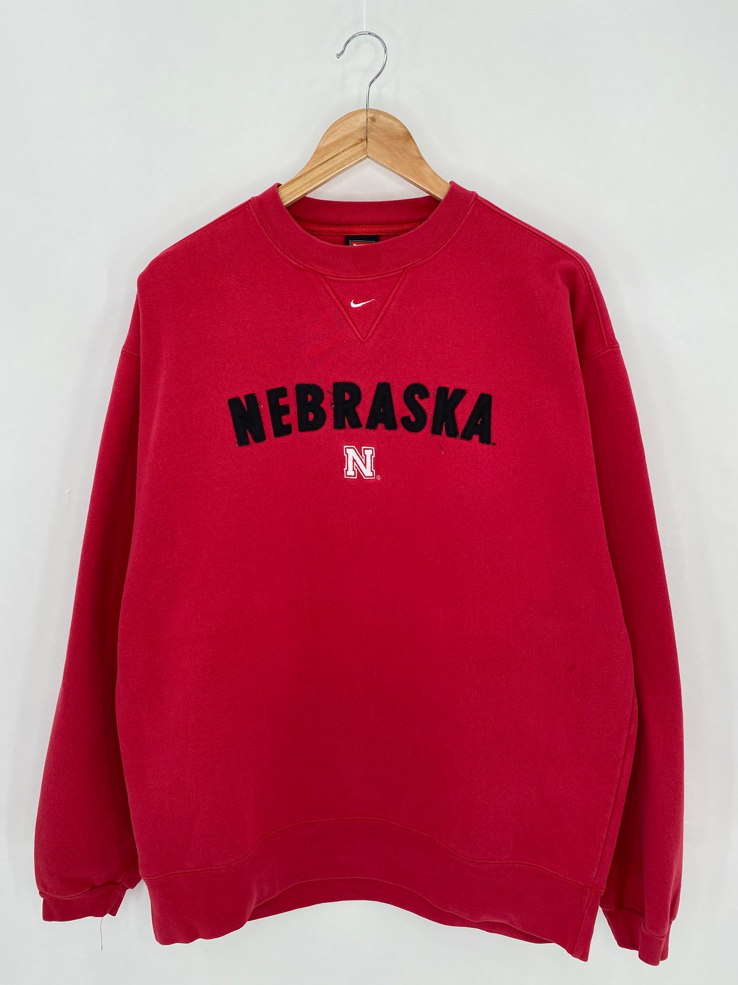 90’s NIKE NEBRASKA Size M Vintage Sweat-shirt / 6345
