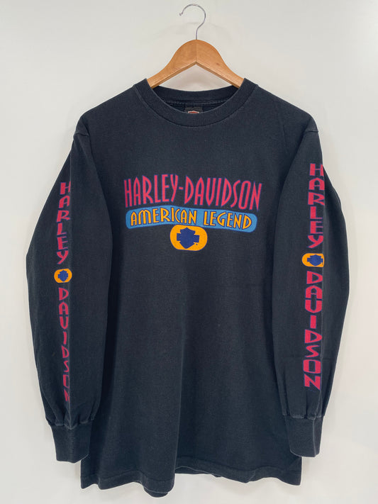 1995' HARLEY DAVIDSON Made in USA Size M Vintage Long sleeve T-Shirt / K1126