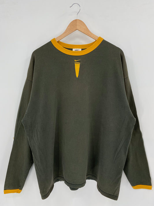 90's NIKE Made in USA Size XL Vintage Long sleeve T-shirt / k2746