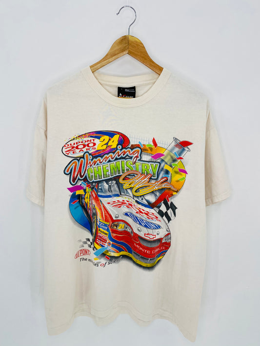 2002 NASCAR Size L Vintage Racing T-shirt / 6942