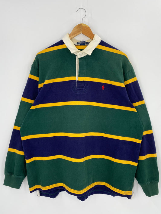 Vintage Polo Ralph Lauren Size XL Rugby-Shirt / k6931