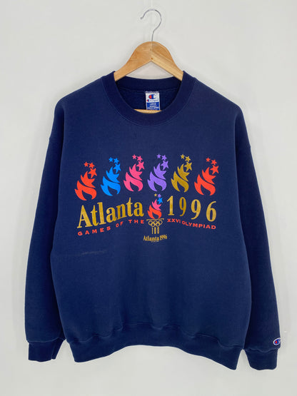 1996 CHAMPION ATLANTA OLYMPIC Made in USA Size L Vintage Sweat-shirt  / 6146