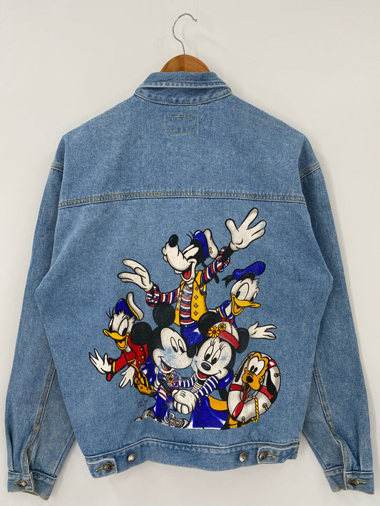 Vintage DISNEY MICKEY Size S Denim Jacket  / K4108