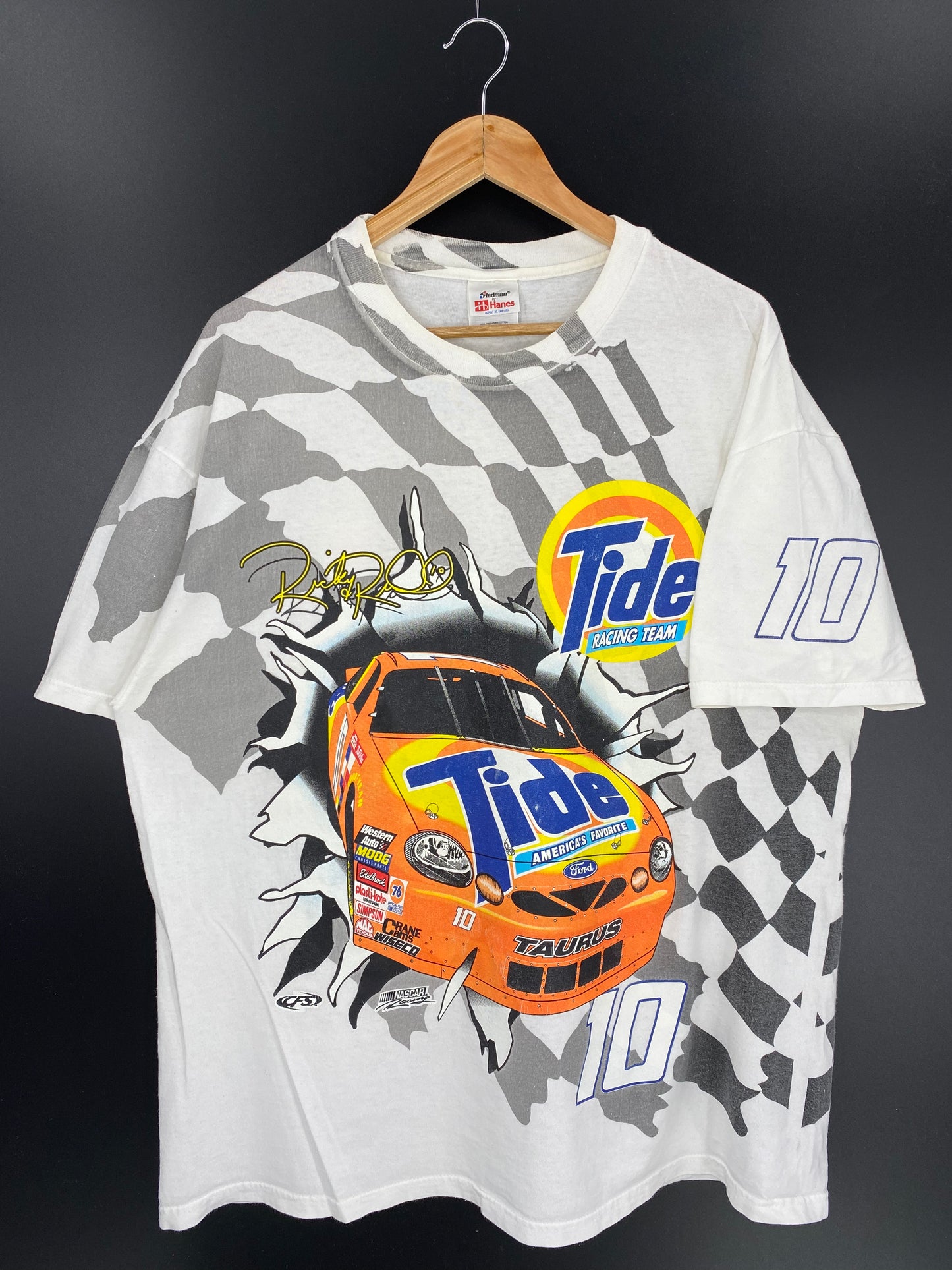 Vintage TIDE RACING TEAM Size XL Racing T-Shirt / 9670