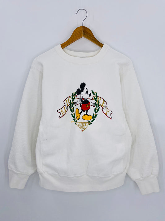 90's DISNEY MICKEY Made in USA Size M Vintage Sweat-shirt / 7077