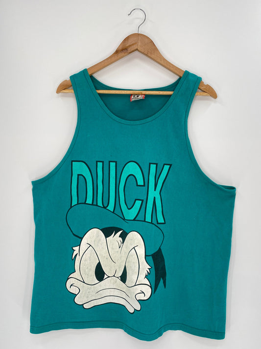 90’s DISNEY DUCK Made in USA Size XL Vintage Tank-Top / K6873