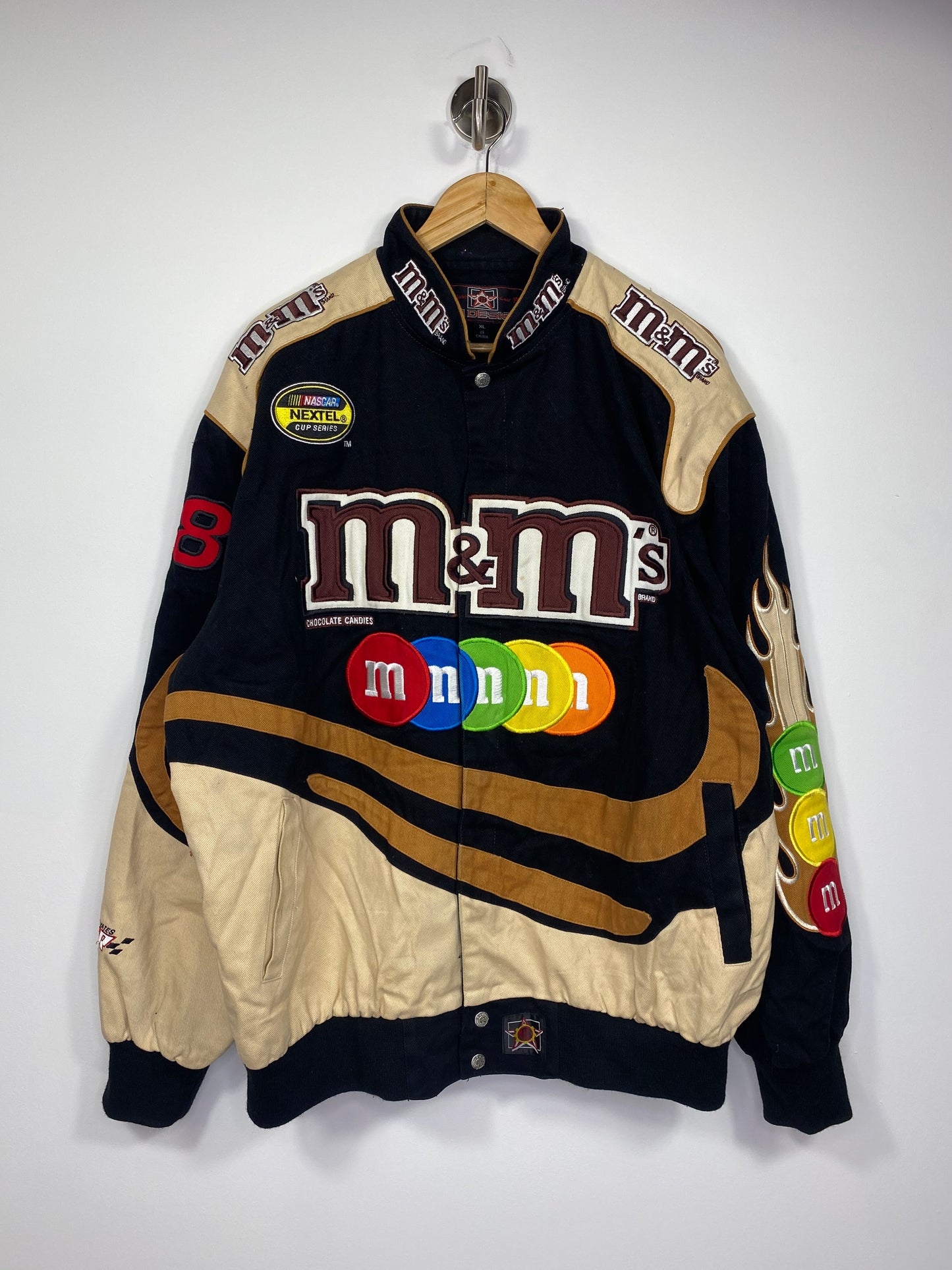 Vintage NASCAR JD Design NEXTEL Cup Series M&M’s Racing Jacket / 4728