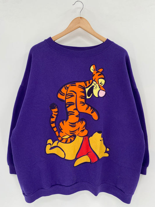 00' DISNEY WINNIE THE POOH TIGGER Size XXXXL Vintage Sweat-shirt / E5292S