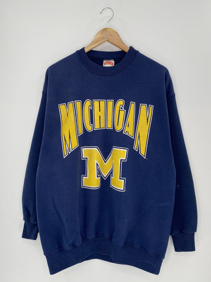 90's MICHIGAN Made in USA Size XL Vintage College Sweat-Shirts / K6513