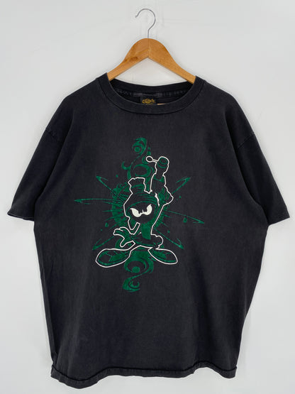 90's LOONEY TUNES Marvin the Martin Made in USA Size XL Vintage T-Shirt / 9437