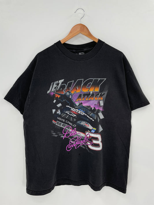 VINTAGE NASCAR DALE EARNHARDT Size L Vintage Racing T-shirt / K2960