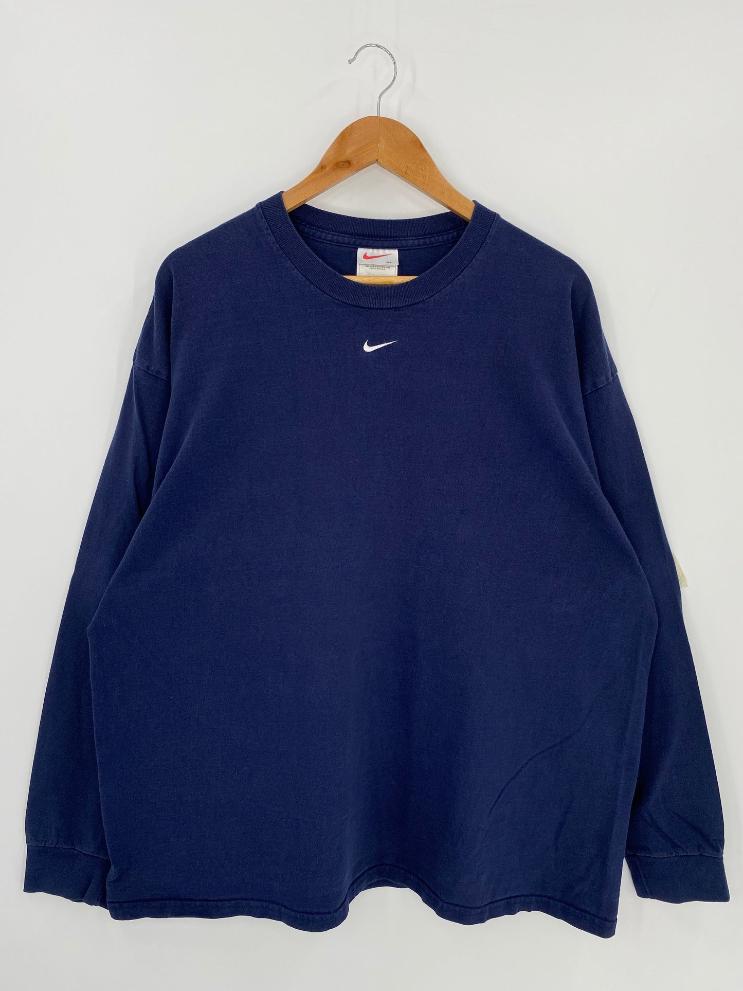 90’s NIKE CENTER SWOOSH Made in USA Size XL Vintage Long Sleeve T-Shirts / A1064