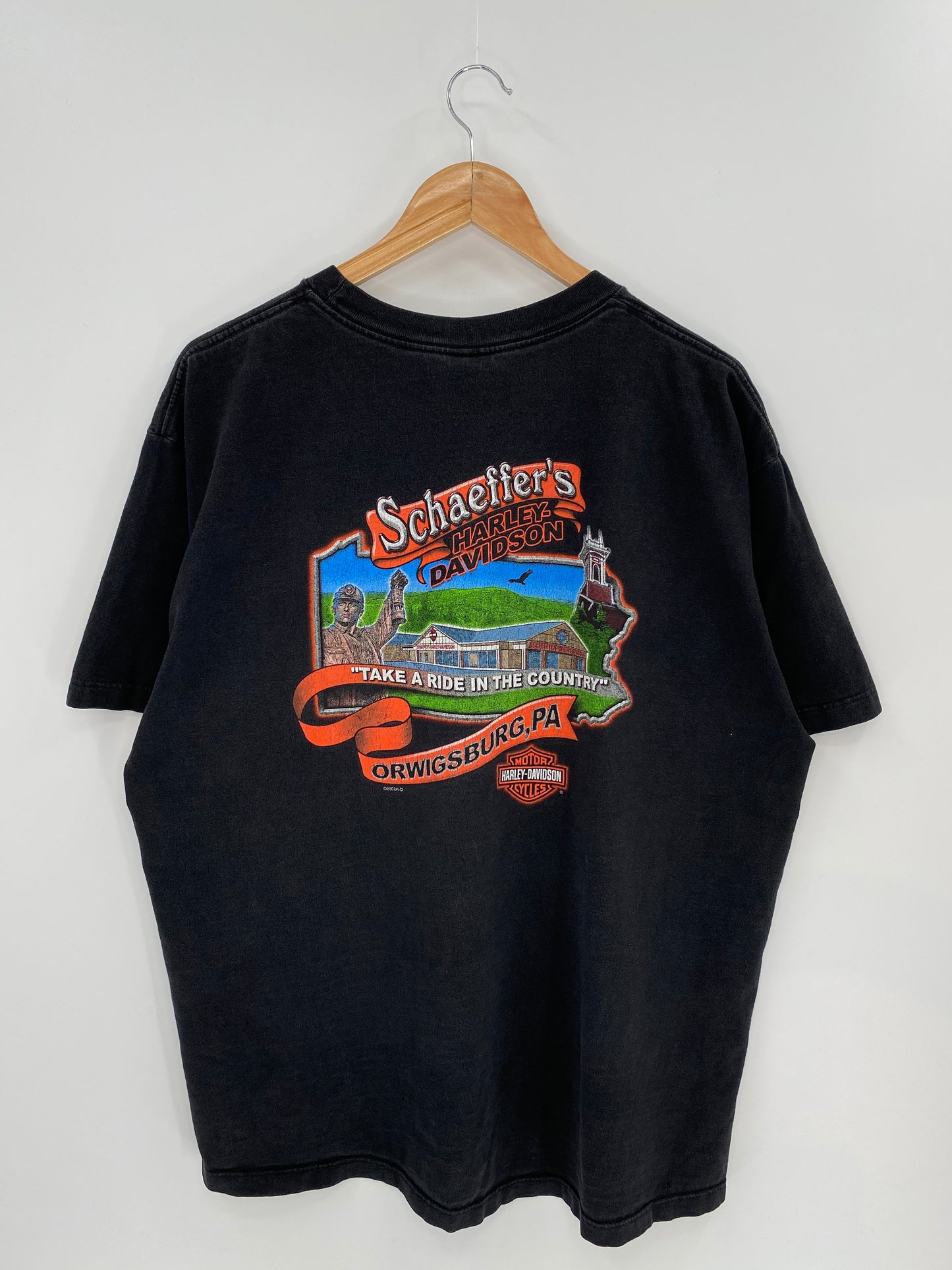 2002 Harley Davidson Made in USA Size XL Vintage T-Shirt / 7895